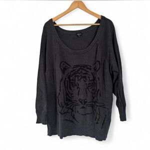 Torrid Gray Tiger Sweater